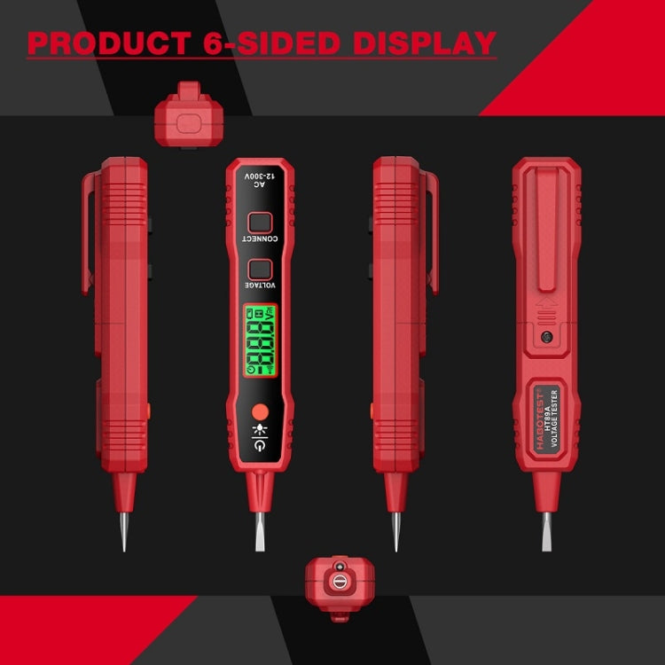قلم اختبار عالي الحساسية بشاشة LCD رقمية من HABOTEST، مع إنذار صوتي وضوئي، HT89A