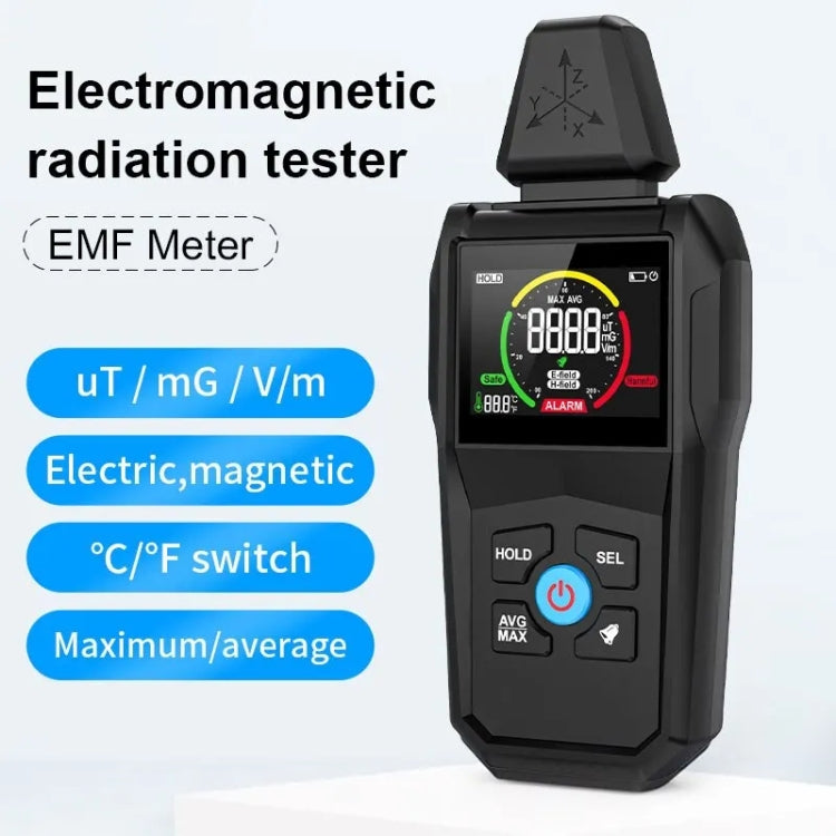 كاشف الإشعاع الكهرومغناطيسي MESTEK EMF01، مسبار استشعار ثلاثي المحاور عالي الحساسية، EMF01