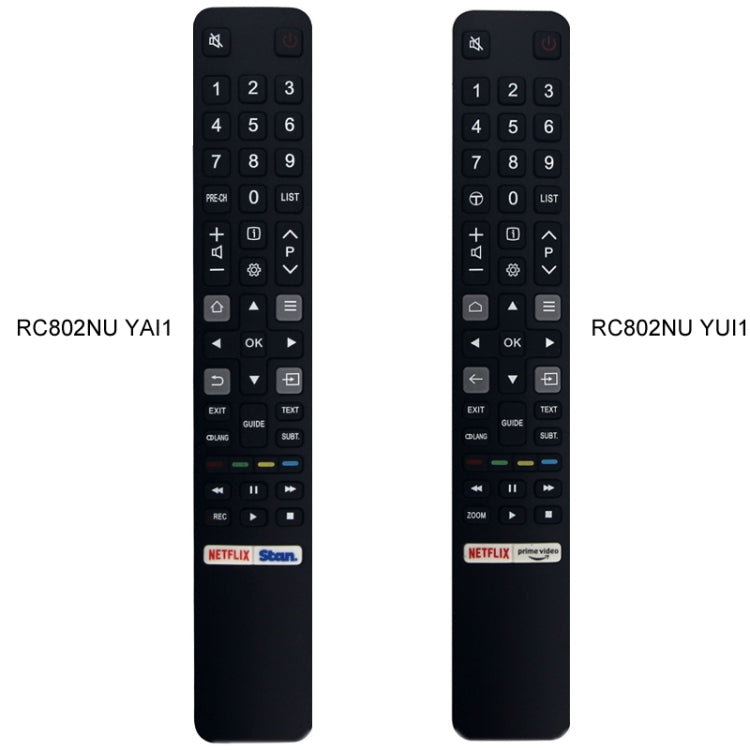 جهاز التحكم عن بعد الذكي بالأشعة تحت الحمراء لتلفزيون TCL، RC802NU YAI1، RC802NU YUI1