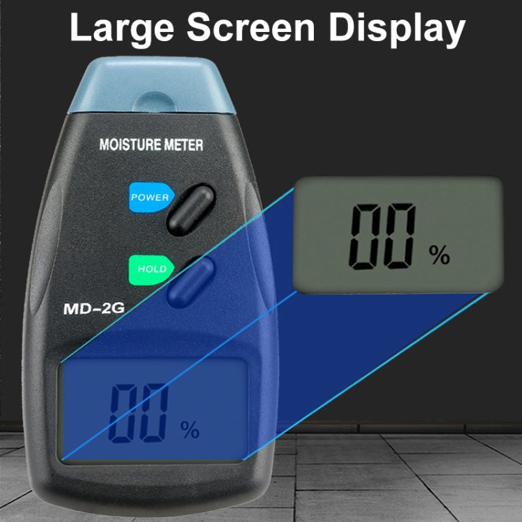 جهاز كشف الرطوبة والرطوبة للخشب بشاشة LCD رقمية ثنائية السنون MD-2G