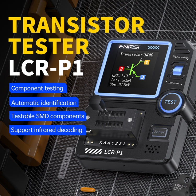 جهاز فحص المكونات الإلكترونية متعدد الوظائف FNIRSI LCR-P1، LCR-P1