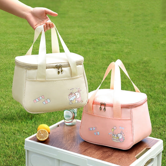 Portable Handheld Insulated Lunch Pack Outdoor Picnic Thicked Bento Bag