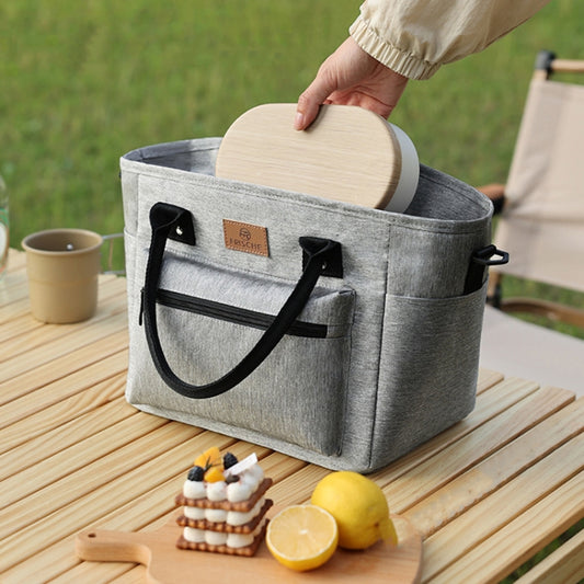 Portable Handheld Insulated Lunch Pack Outdoor Picnic Thicked Bento Bag