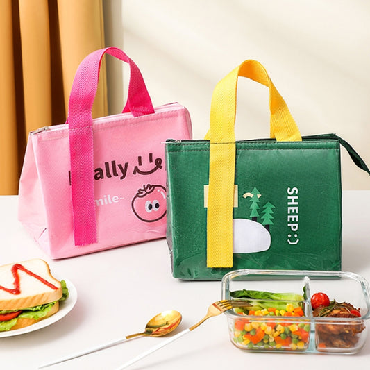 Cartoon Waterproof Thickened Insulated and Cooling Lunch Bag
