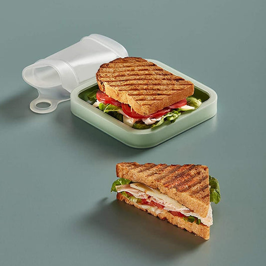 Portable Sandwich Toast Fresh Lunch Box Household Bento Holder(301-500ml)