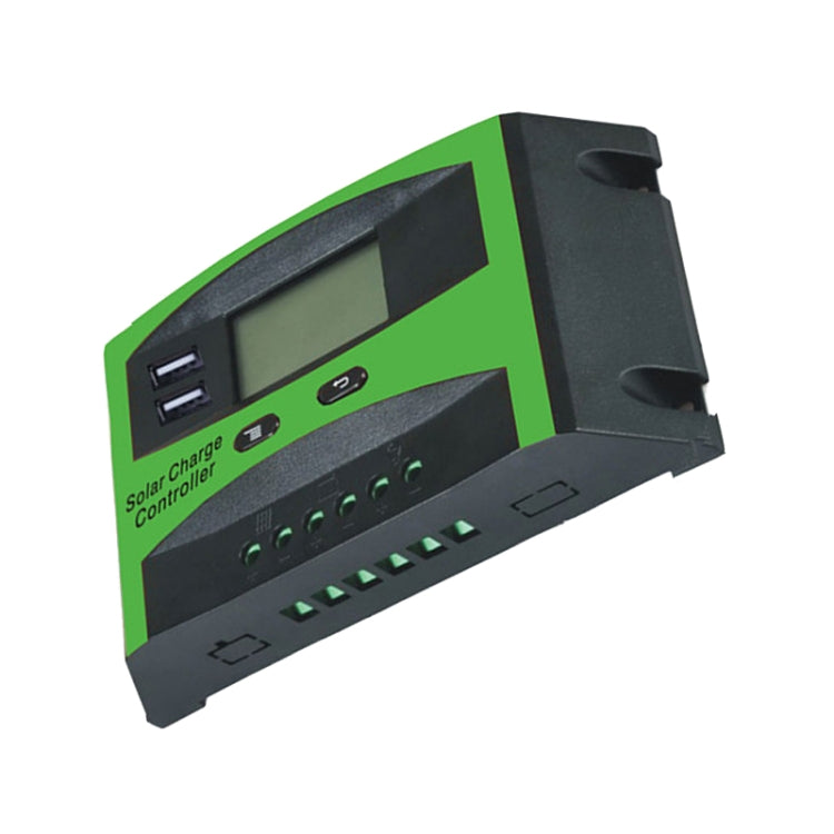12V/24V Solar Charge And Discharge Controller Dual USB Port LCD Solar Cells Panel Charge Regulator, 10A, 20A, 30A