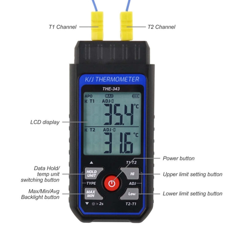 K-type Industrial High-precision Contact Probe Electronic Temperature Gauge