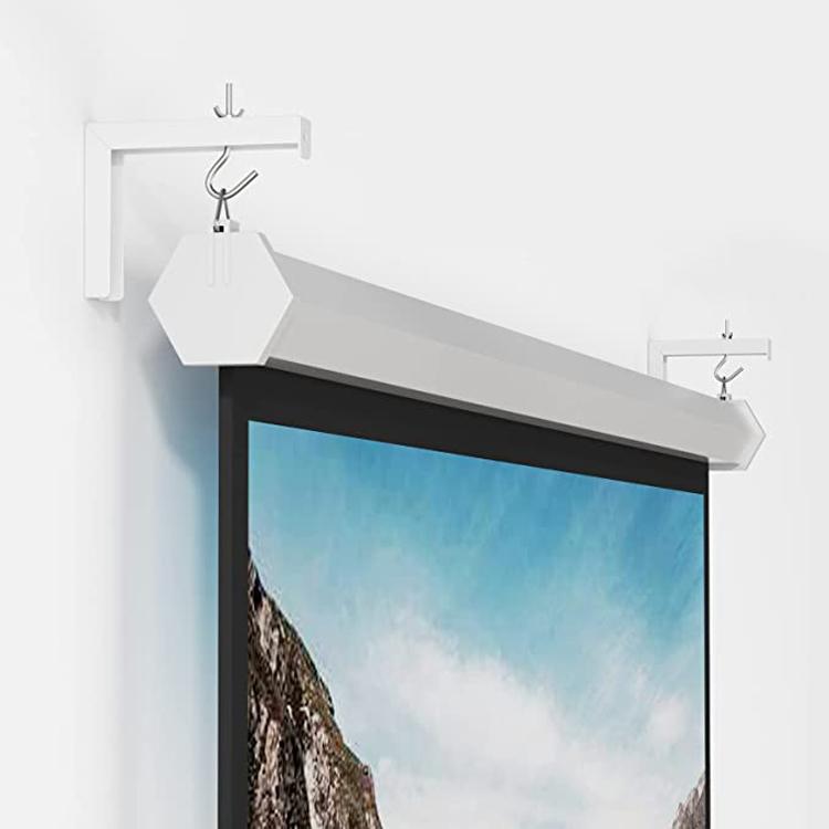 Universal Projector Screen Ceiling Mount Wall Hanger L-shaped Adjustable Bracket