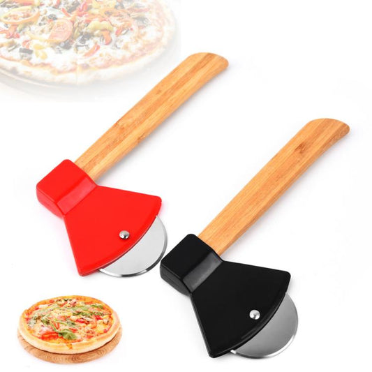 Axe Stainless Steel Pizza Cutter Baking Pizza Roller Knife Round Pie Cutter