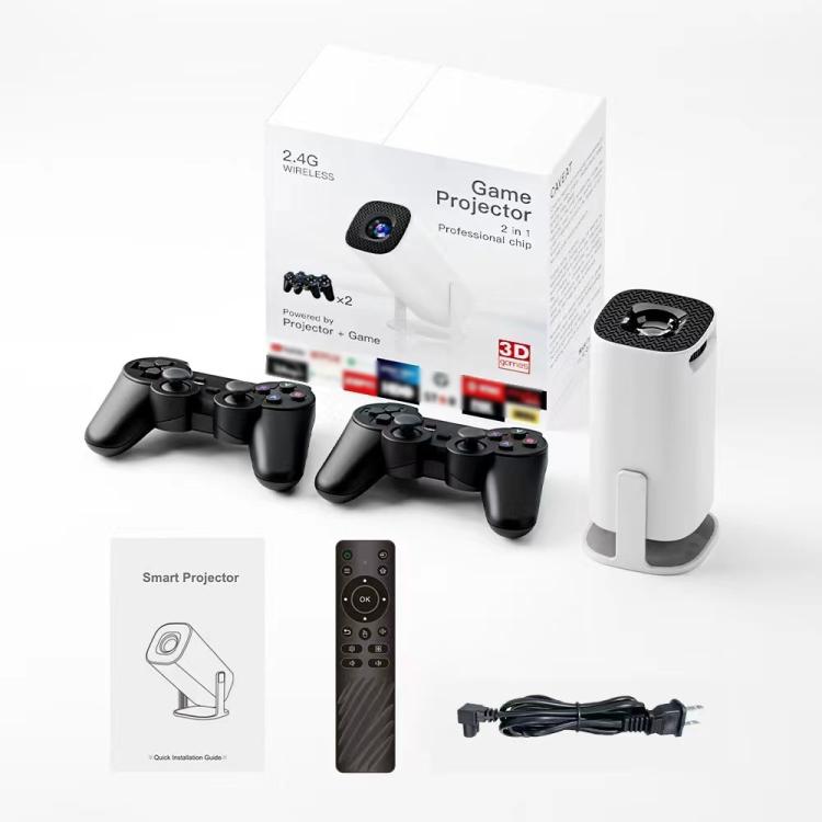 P30 Game Projector Android 11 System With Wireless Gaming Controller 720P Home Theater