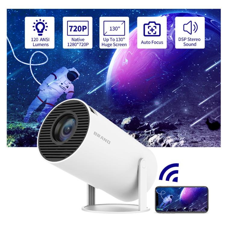 Game Projector Android 11 System With Wireless Gaming Controller 720P Home Theater, HY300