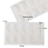 10-Cavity Mango Jelly Mousse Cake & Ice Cream Silicone Mold For DIY Chocolate And Fondant