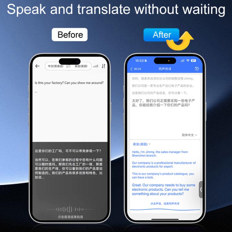 T1 AI Large Model Slim Card Magnetic Translator Audio Transcription Equipment