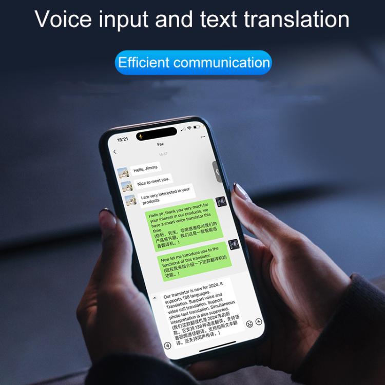 T1 AI Large Model Slim Card Magnetic Translator Audio Transcription Equipment