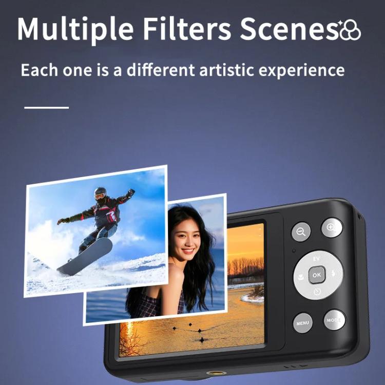 4K HD 6X Optical Zoom Digital Camera 3 Inch IPS Screen Video Vlogging Camcorde 32G