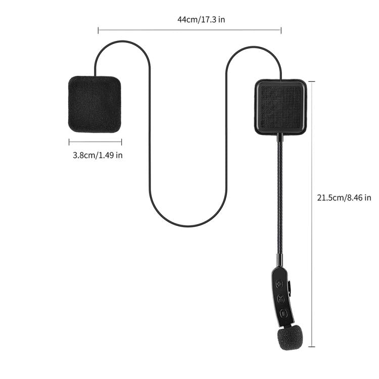 TW2S IPX5 Waterproof Noise Reduction Helmet Bluetooth Headset