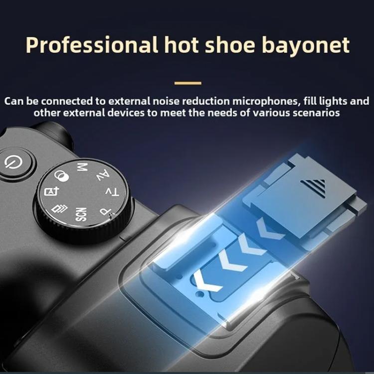 4K 72MP 12X Optical Zoom Student Digital Camera WiFi HD Video Camera With 3 Inch Flip Screen, W3