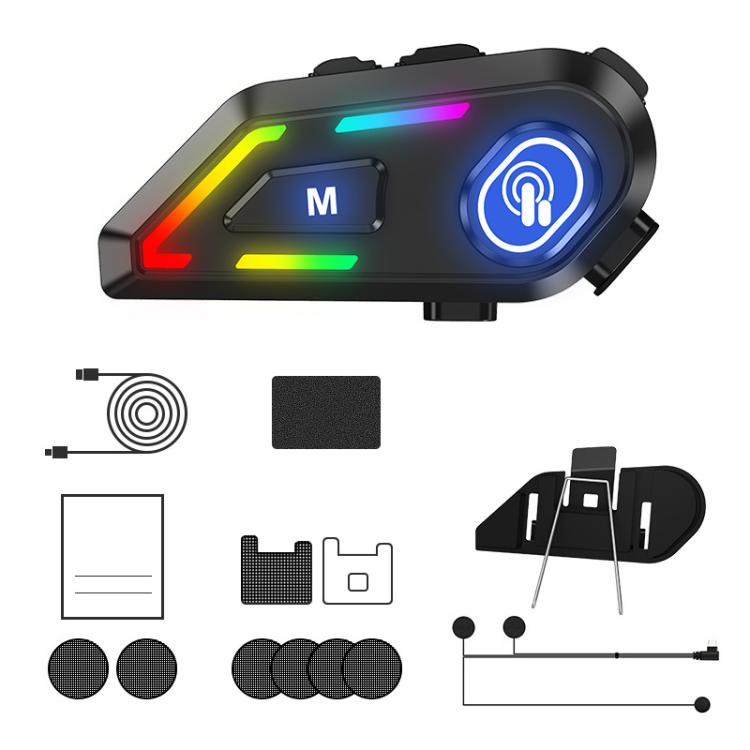 C5 IPX7 Waterproof Outdoor Cycling Noise Reduction Helmet Bluetooth Headset, Soft Mic, Hard Mic, Soft and Hard Mics