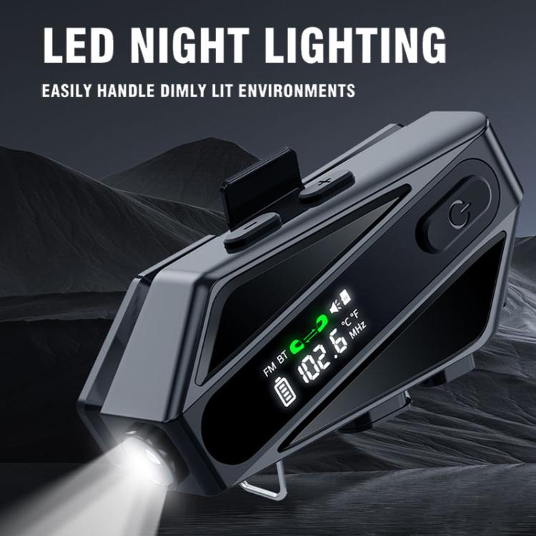 C6 IPX6 Waterproof LED Lighting Wireless Intercom Helmet Bluetooth Headset, Hard Mic, Soft Mic, Soft and Hard Mics