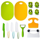Children Plastic Cooking Knife Set Kids DIY Peeler Kicthen Tools