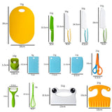 Children Plastic Cooking Knife Set Kids DIY Peeler Kicthen Tools