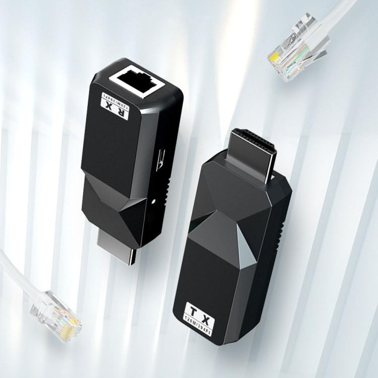 PWAY DT258 120m HDMI-Compatible 1080P HD Video Network Extender Mini HD Video Transmitter