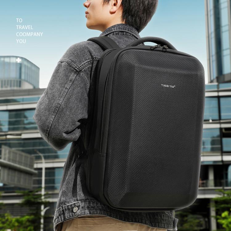 حقيبة ظهر Tigernu T-B9152A للرجال مقاس 15.6 بوصة مقاومة للماء والغبار، مع حجرة منفصلة للحماية من الجفاف والرطوبة، وحافظة كمبيوتر محمول مبطنة بالهواء ومضادة للصدمات