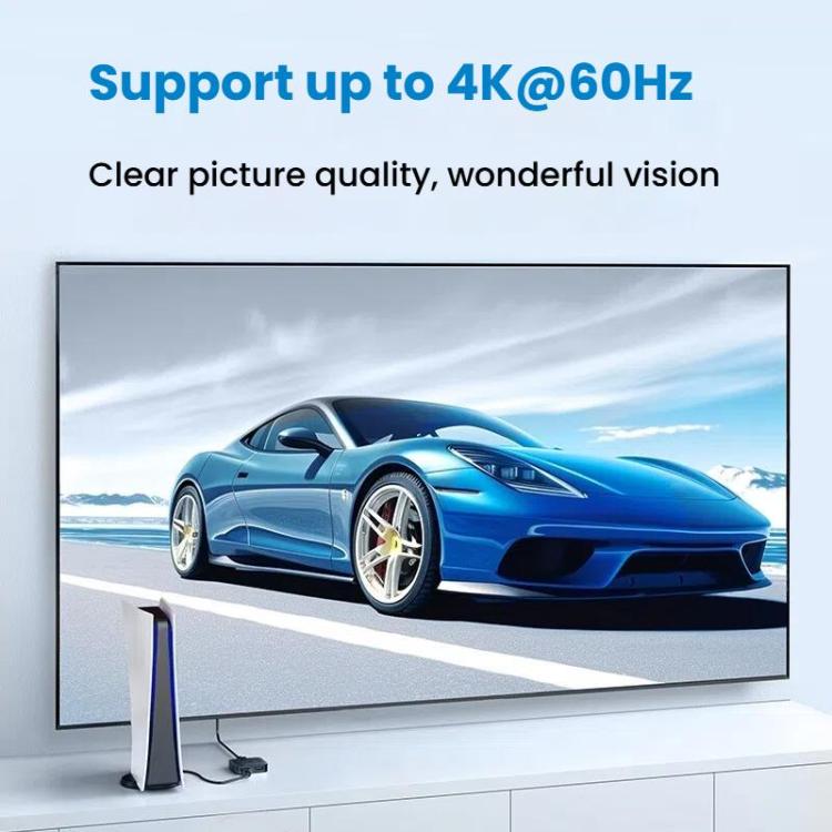 محول HDMI من ANKER A83H1 4K 2 إلى 1 مخرج لمحطة الإرساء، A83H1