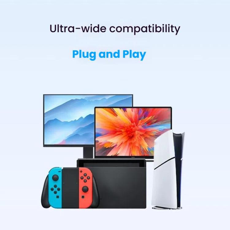 محول HDMI من ANKER A83H1 4K 2 إلى 1 مخرج لمحطة الإرساء، A83H1