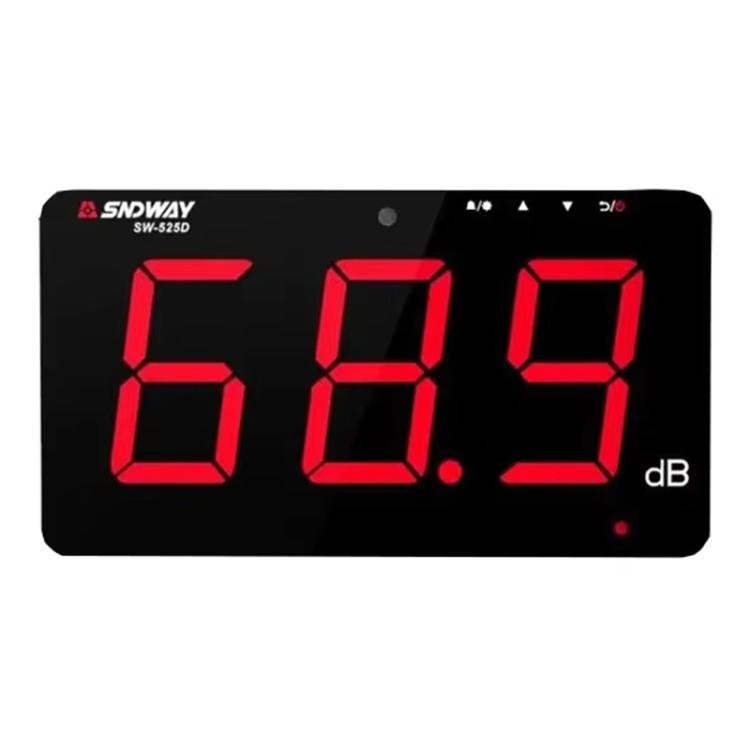 9.6 inch Wall Mounted Decibel Meter Large Screen Environmental Noise Monitor, SW-525C, SW-525D