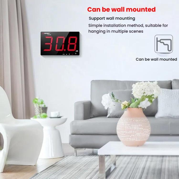 9.6 inch Wall Mounted Decibel Meter Large Screen Environmental Noise Monitor, SW-525C, SW-525D