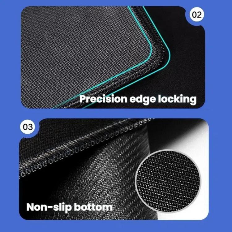 Keyboard Shortcut Desk Mat Mouse Pad Non-Slip Office Desk Pad With Computer Commands, 300x600x2mm, 300x600x3mm, 300x700x2mm, 300x700x3mm, 300x800x2mm, 300x800x3mm, 400x800x2mm, 400x800x3mm, 400x900x2mm