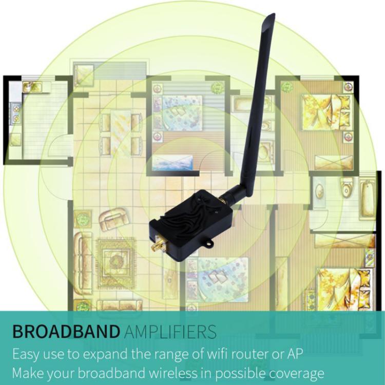 EDUP EP-AB007 2.4G Band SMA Head Remote Control Wifi Router Two-Way Signal Amplifier Extension Booster, EU Plug, US Plug