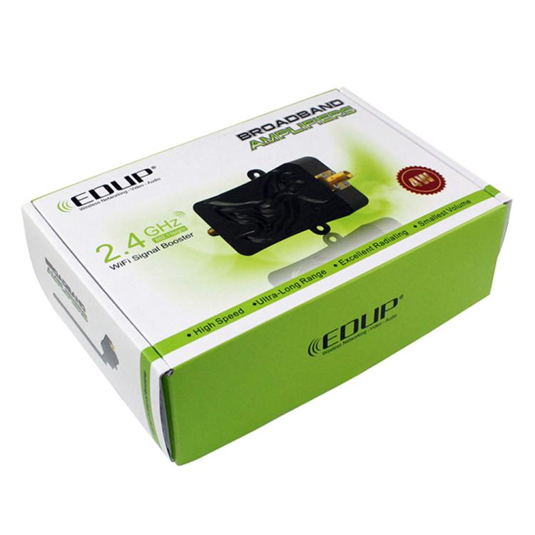 EDUP EP-AB007 2.4G Band SMA Head Remote Control Wifi Router Two-Way Signal Amplifier Extension Booster, EU Plug, US Plug