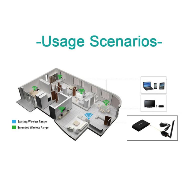 EDUP EP-AB011 5.8G Band SMA Head Router WiFi Two-Way Signal Amplifier Extension Booster, US Plug, EU Plug
