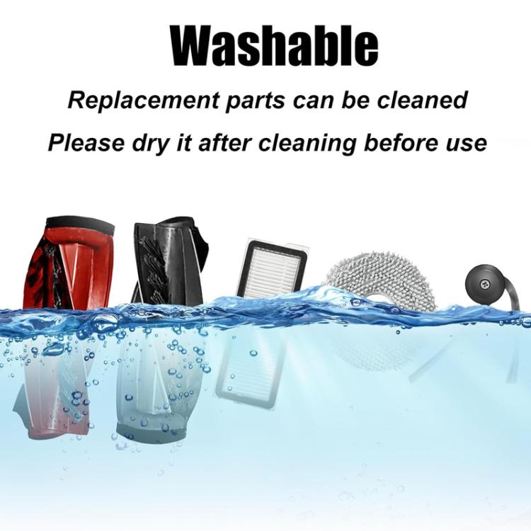 For Roborock P20 Pro / Qrevo Curve Robot Vacuum Cleaner Replacement Parts, 15 In 1 Kit