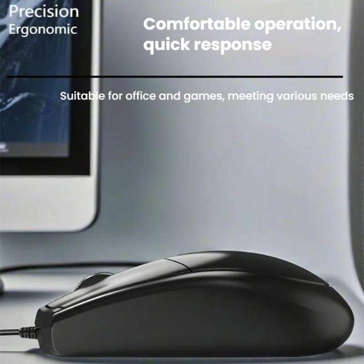 Chasing Leopard 316 1.5m Office Home Wired USB Optical Computer Mouse, 316