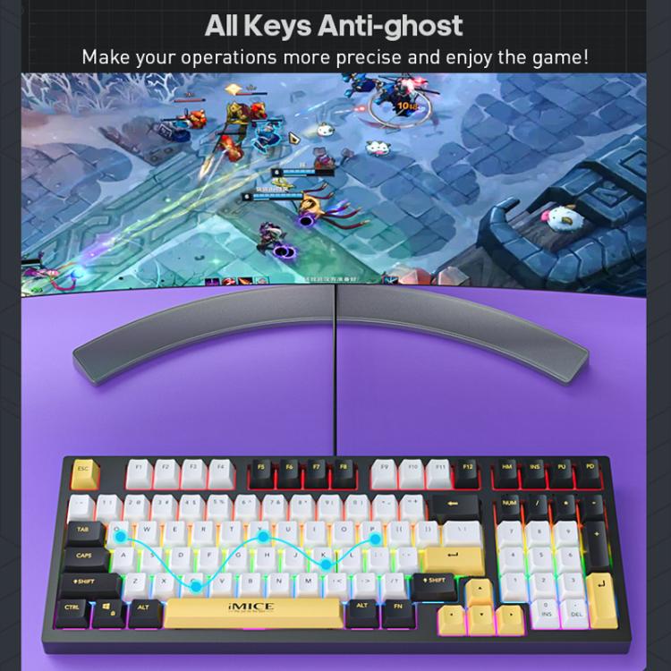 iMICE GK-500 Type-C Wired Mechanical Keyboard Gaming Keyboards