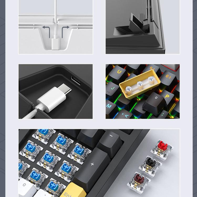 iMICE GK-500 Type-C Wired Mechanical Keyboard Gaming Keyboards