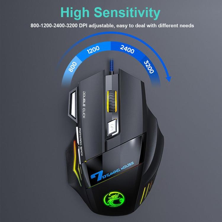 Floating Keycaps Rainbow Backlight Wired Keyboard Mouse Set, iMICE AN-300 Arabic, iMICE AN-300 English