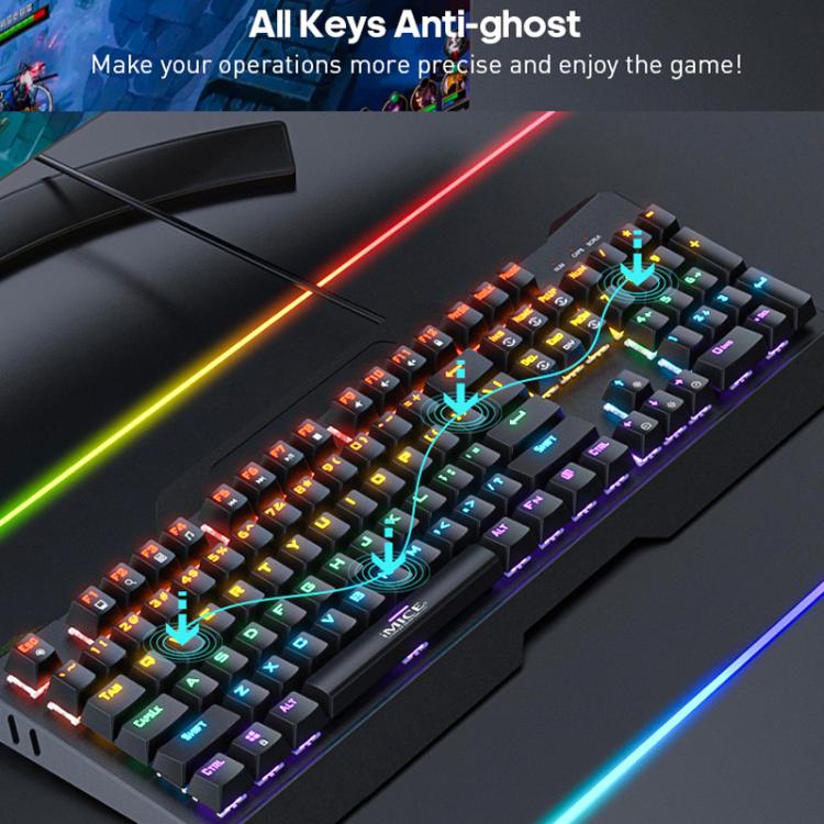 USB Wired RGB Mechanical Metal Gaming Keyboard, GK-400