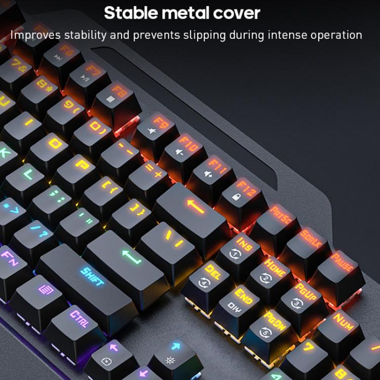 USB Wired RGB Mechanical Metal Gaming Keyboard, GK-400