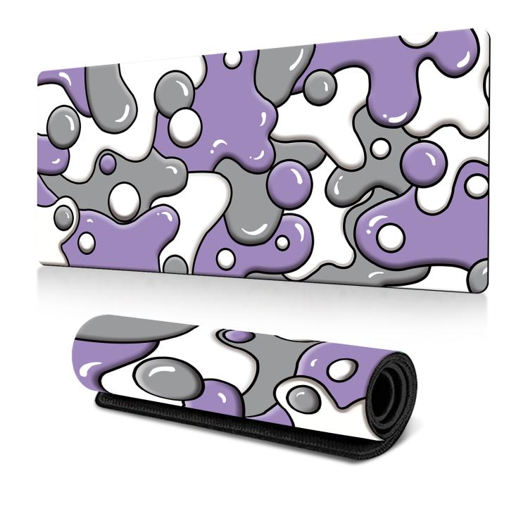 Abstract Fluid Color Blending Mouse Pad Non-Slip Rubber Desk Mat For Office, Gaming, 300x600x2mm, 300x600x3mm, 300x700x2mm, 300x700x3mm, 300x800x2mm, 300x800x3mm, 400x900x2mm, 400x900x3mm