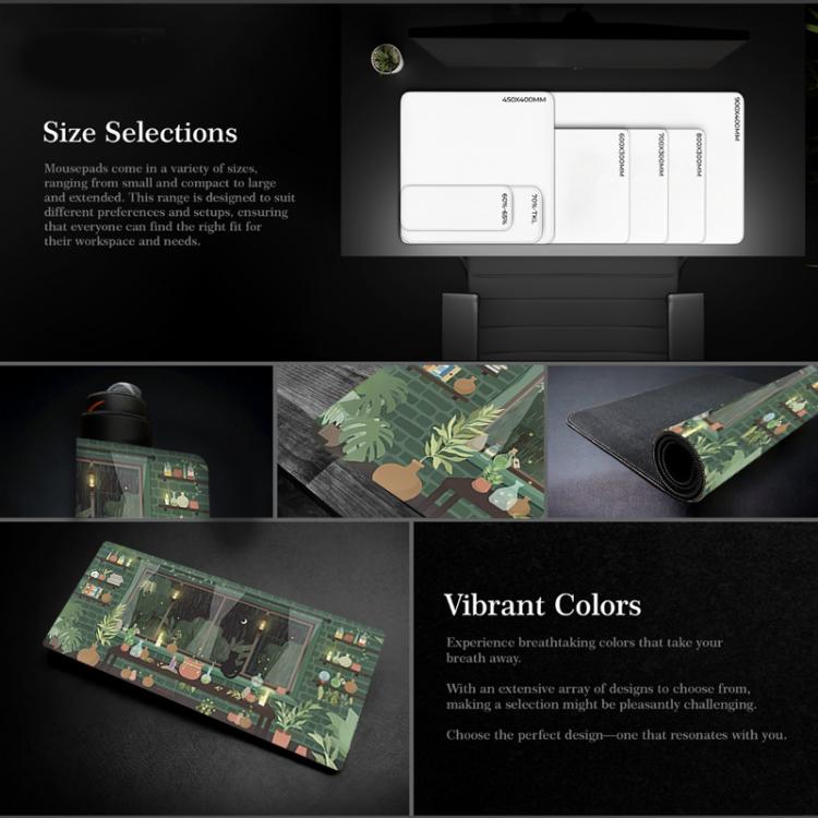Frog Mouse Pad Cute Green Desk Mat With Non-Slip Rubber Base For Computer Laptop, 300x600x2mm, 300x600x3mm, 300x700x2mm, 300x700x3mm, 300x800x2mm, 300x800x3mm, 400x900x2mm, 400x900x3mm