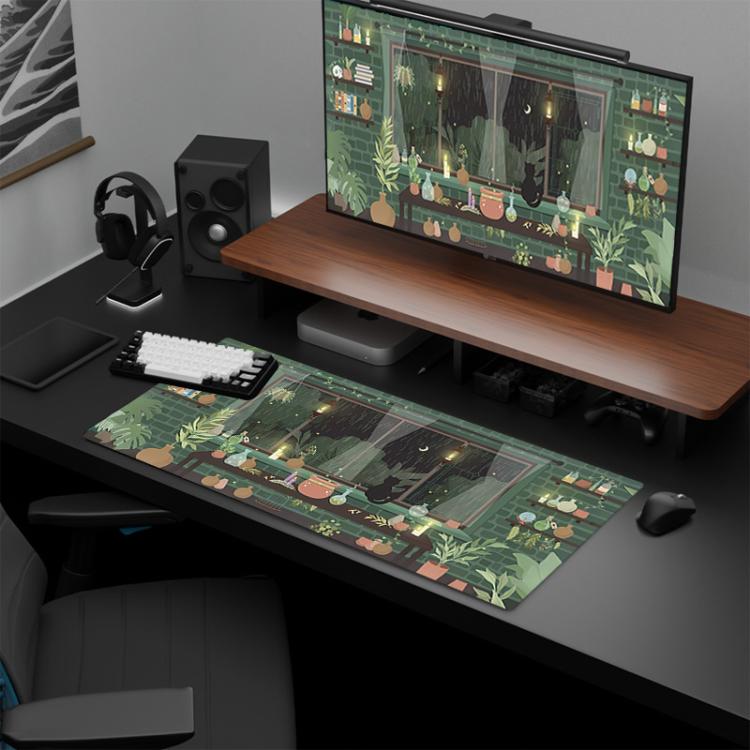 Frog Mouse Pad Cute Green Desk Mat With Non-Slip Rubber Base For Computer Laptop, 300x600x2mm, 300x600x3mm, 300x700x2mm, 300x700x3mm, 300x800x2mm, 300x800x3mm, 400x900x2mm, 400x900x3mm
