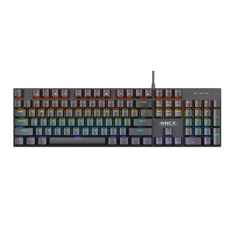 USB Wired RGB Mechanical Metal Gaming Keyboard, iMICE GK-600, iMICE GK-600 With Hand Rest