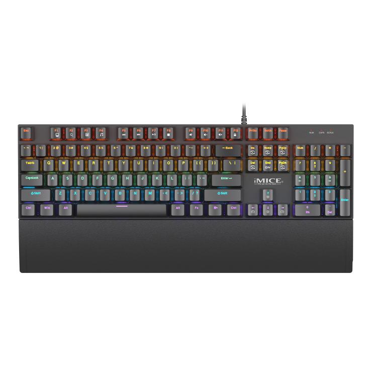 USB Wired RGB Mechanical Metal Gaming Keyboard, iMICE GK-600, iMICE GK-600 With Hand Rest