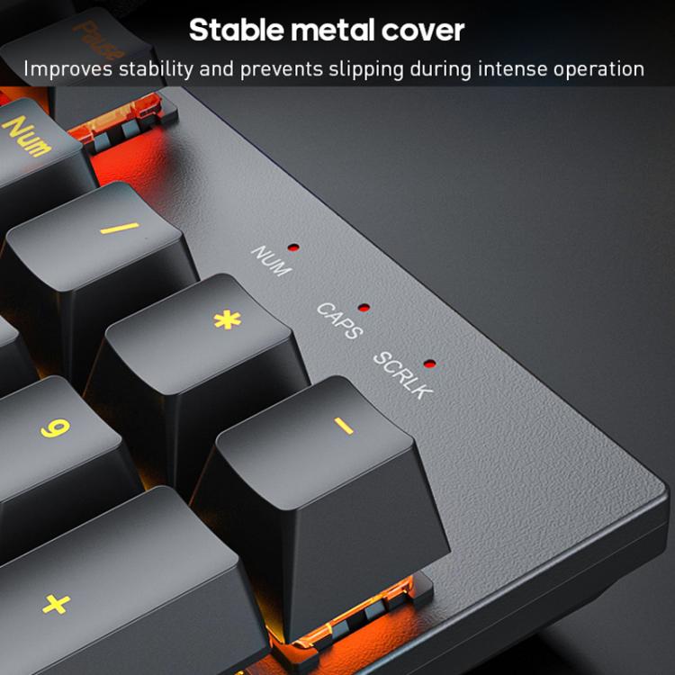 USB Wired RGB Mechanical Metal Gaming Keyboard, iMICE GK-600, iMICE GK-600 With Hand Rest