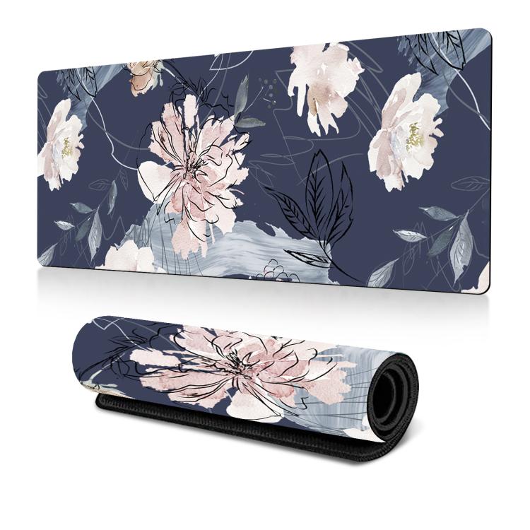 Flowers and Trees Themed Mouse Pad Desk Mat For Office/Gaming, 300x600x2mm, 300x600x3mm, 300x700x2mm, 300x700x3mm, 300x800x2mm, 300x800x3mm, 400x900x2mm, 400x900x3mm