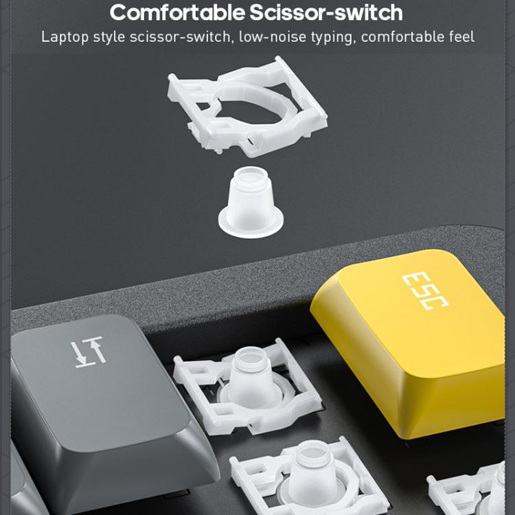 IMICE AN-800 Wireless Bluetooth Dual Mode Scissor Foot Structure Silent Keyboard